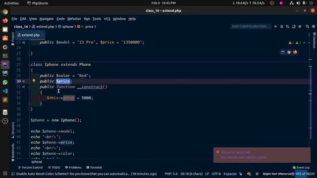 PHP Bangla Tutorial | Web Development | Class 16 | OOP, Inheritance смотреть онлайн