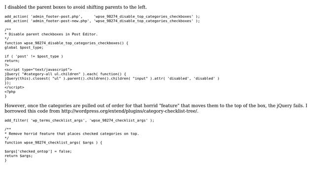 Wordpress: Make parent category not selectable when it has child categories (3 Solutions!!) смотреть онлайн