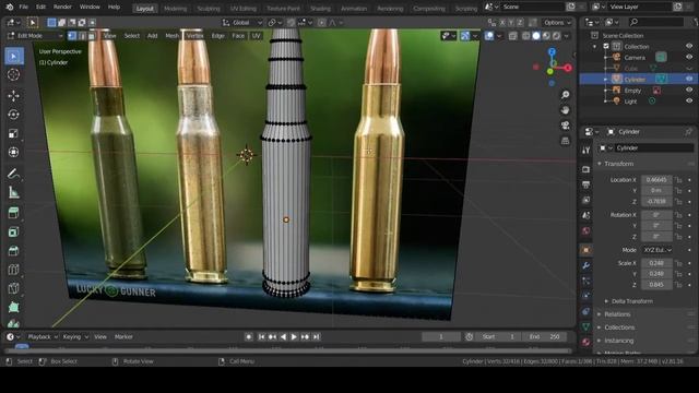 КАК СДЕЛАТЬ ПУЛИ? В blender ДЛЯ НОВИЧКОВ смотреть онлайн