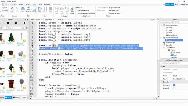 Roblox Studio Tutorial: How to Make a Shop GUI (Giving Out Items) [Old Version] смотреть онлайн