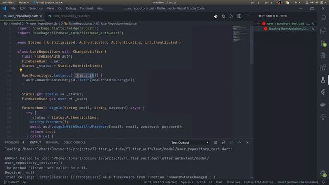 Flutter Testing [4] - Firebase Auth App - Unit Testing смотреть онлайн
