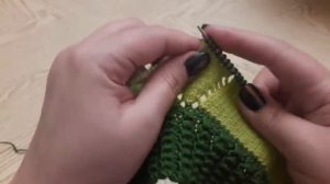 ОДНИМ ПОЛОТНОМ!!! Сапожки (тапочки-следки) на двух спицах№ 12/ patik modelleri