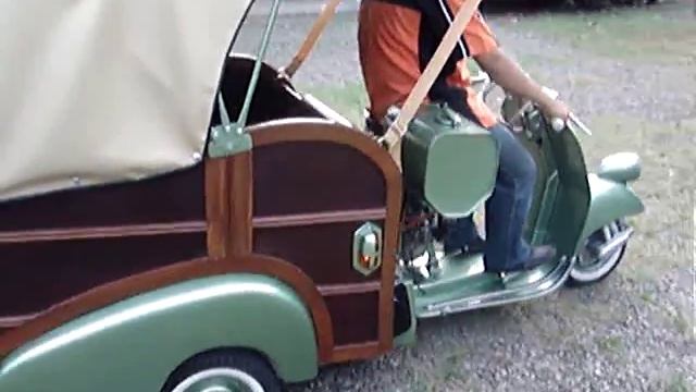 Scooter Vespa Ape Piaggio Green смотреть онлайн