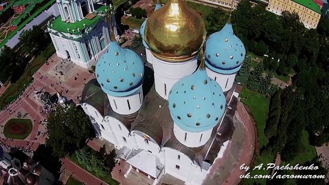 Аэросъемка г.Сергиев Посад Московская область (Свято-Троицкая Сергиева Лавра) DJI смотреть онлайн