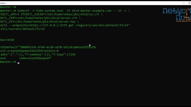 Kubernetes - Encrypting Secrets in etcd. Kubernetes Security - Network Nuts смотреть онлайн