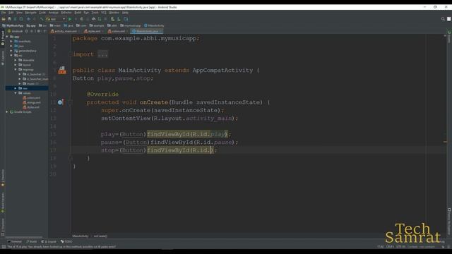 Create Music Player App in Android Studio 3.2.0 [ Very Simple ] смотреть онлайн