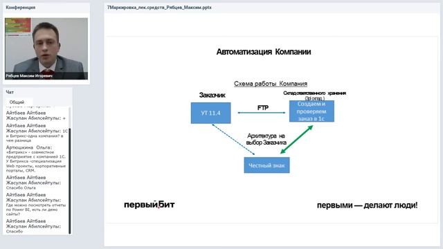 Первый Бит | Маркировка лекарственных препаратов у крупных дистрибьюторов смотреть онлайн