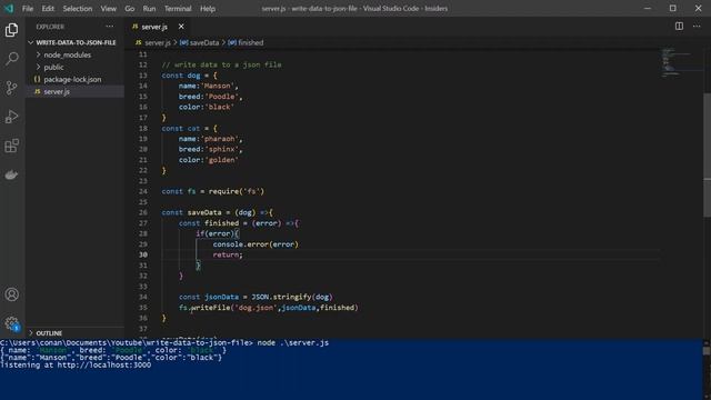 How to save data to JSON file смотреть онлайн