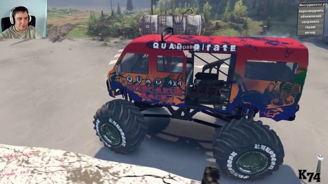 SpinTires обзор мода ( Minibus ) смотреть онлайн