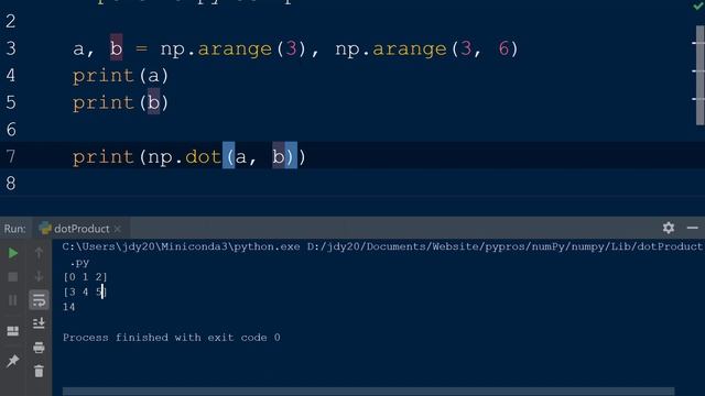 Python NumPy | Dot Product смотреть онлайн