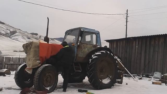 запуск мтз-80 в мороз смотреть онлайн