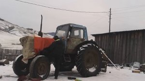 запуск мтз-80 в мороз