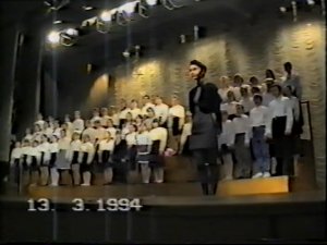 Отчётный концерт школы. 13.03.1994 г