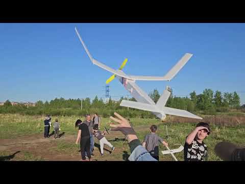 Авиамодельный кружок при воскресной школе, наши полёты резиномоторных и радиоуправляемых моделей смотреть онлайн
