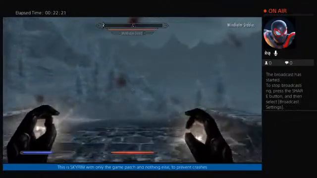 SKYRIM with only the game patch to prevent crashes смотреть онлайн