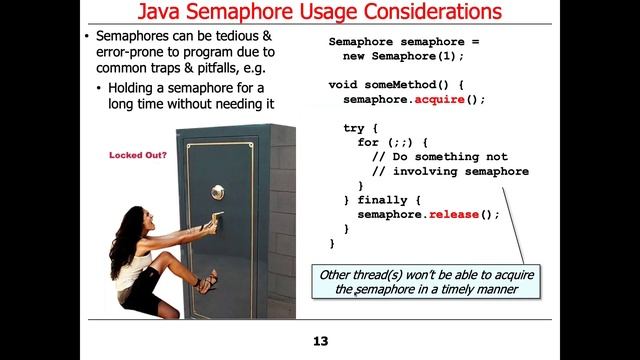 Java Semaphore: Usage Considerations смотреть онлайн