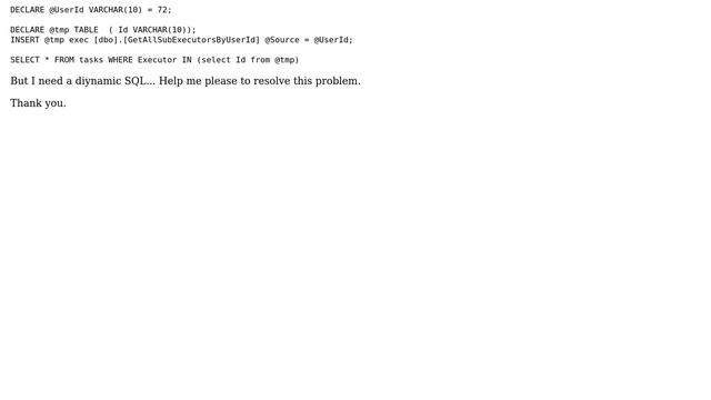 DevOps & SysAdmins: SQL Server doesn't allow to execute subquery as dynamic SQL смотреть онлайн