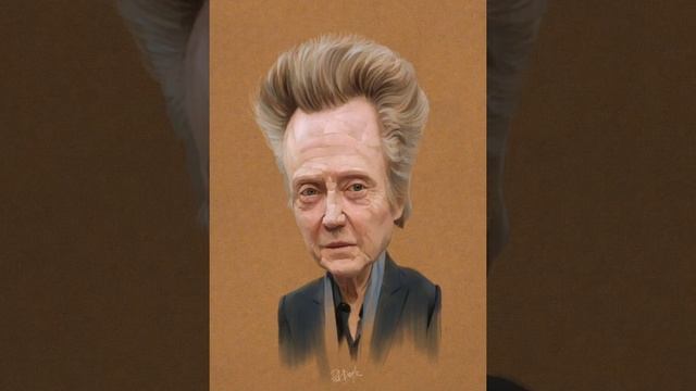 Christopher Walken Caricature By Rob Doyle