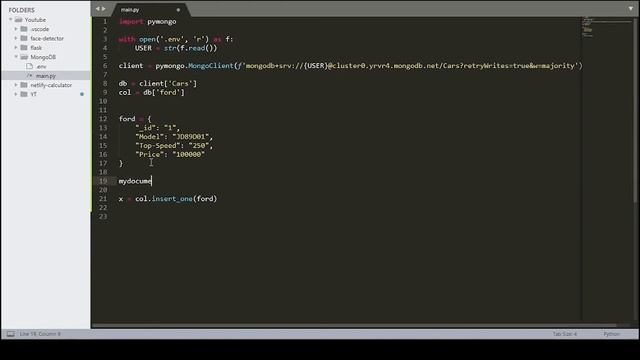 MongoDB with Python - Insert Documents #2 смотреть онлайн