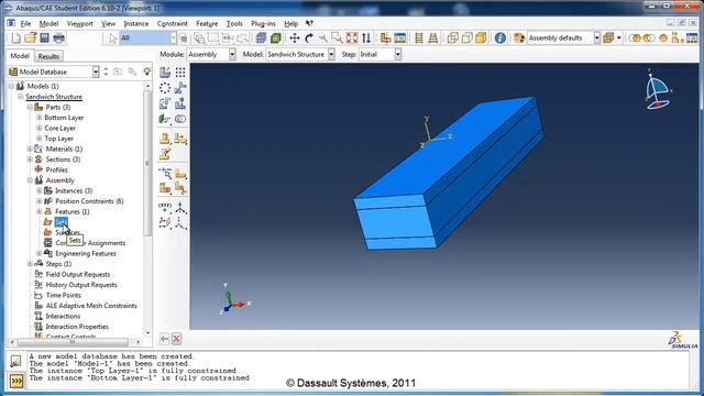 SIMULIA How-to Tutorial for Abaqus | Tie Constraints смотреть онлайн
