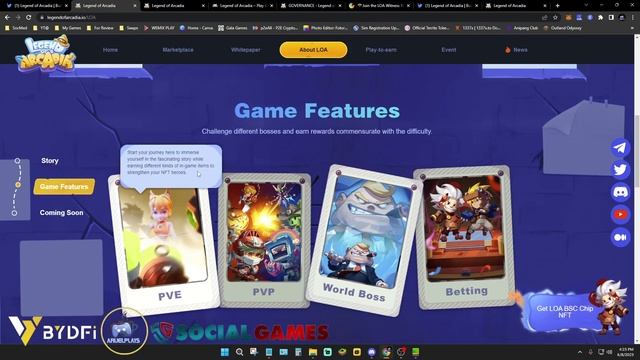 Legend of Arcadia NFT Witness Pass Airdrop Event смотреть онлайн