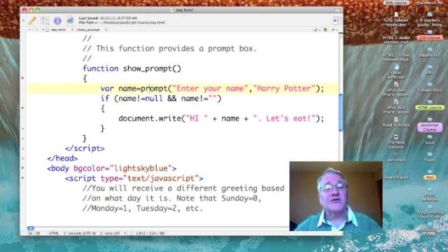 JavaScript: Prompt Pop-Up Boxes смотреть онлайн