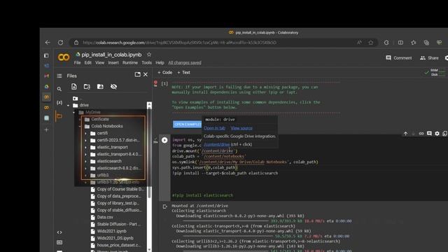 Installing Libraries Into Google Colab Permanently