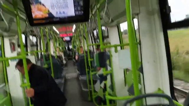Трамвай Stadler B85600M ("Чижик") №020 (СПБ) смотреть онлайн