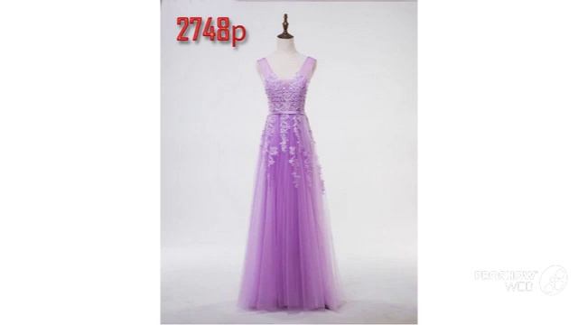 Женская одежда с AliExpress - Шикарное вечернее платье смотреть онлайн