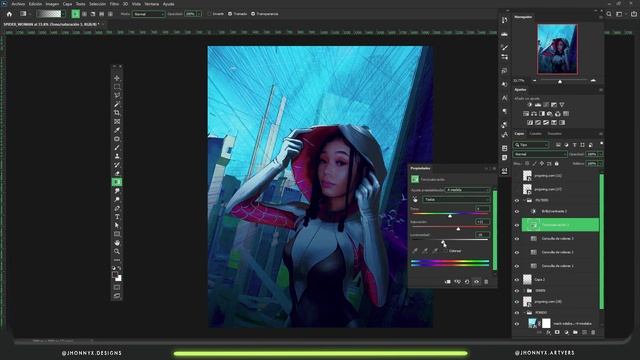 Como combinar y crear Tonos y filtros en photoshop смотреть онлайн