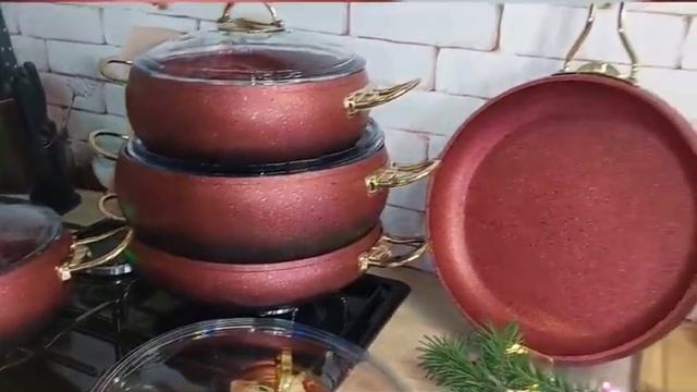 Набор кастрюль OMS-3024 (Турция) смотреть онлайн