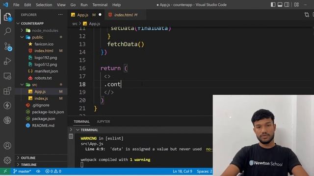 ?how to use fetch api in ReactJS ? | Newton School смотреть онлайн