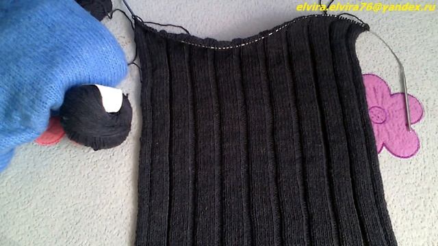 Вяжу пуловер спицами/Бесплатный МК по Обьемному свитеру смотреть онлайн