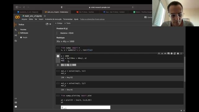 Restrição orçamentária - Python(SymPy) + Colab смотреть онлайн