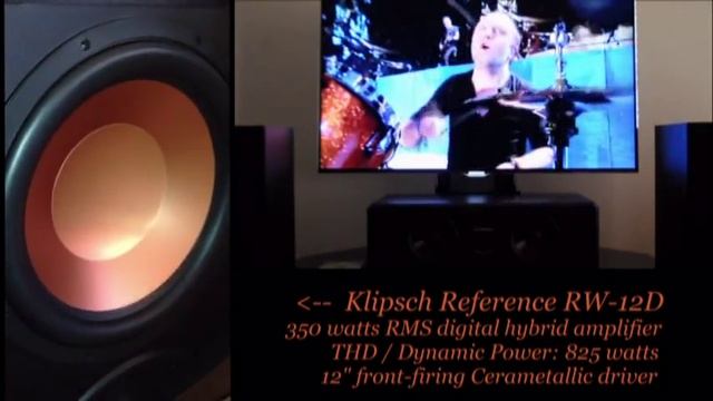 Rockin' my Klipsch Reference RW-12D Subwoofer смотреть онлайн
