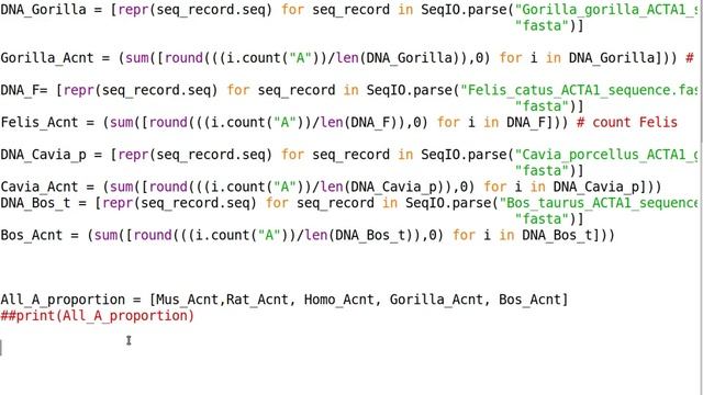 Multiple comparison of DNA sequences Tut2 смотреть онлайн