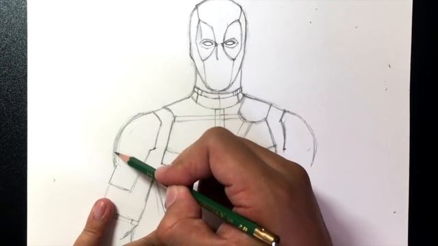 How to Draw DEADPOOL (Deadpool [2016] Movie) | Easy Step-by-Step Drawing Tutorial смотреть онлайн