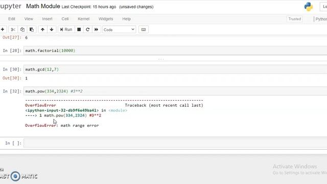 Python | MATH Module смотреть онлайн
