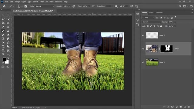 How To Put Subject On Grass In Photoshop (Urdu/Hindi) смотреть онлайн