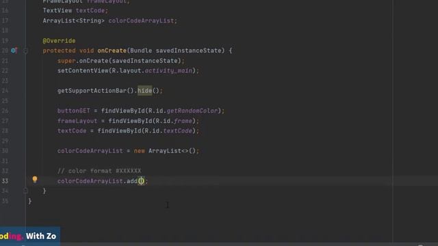Android studio | Generate a random color with java смотреть онлайн