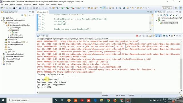 Hibernate Mapping [One-To-Many ( Display)] | Hibernate Core Tutorial in Hindi | #10 смотреть онлайн