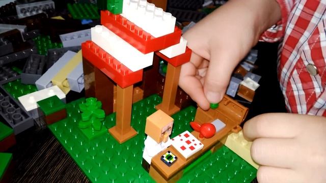 Конструктор Деревня Майнкрафт. Часть 1. Minecraft the Village construction set. Part 1. смотреть онлайн