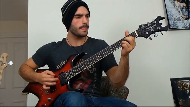 heavy metal riff in drop D warlock electric guitar hasguitars смотреть онлайн