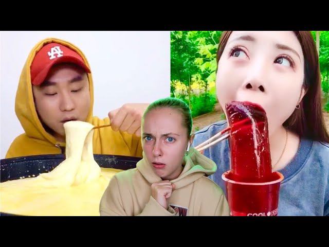 полный трэш! ЧТО ЭТИ КОРЕЙЦЫ СЕБЕ ПОЗВОЛЯЮТ? | реакция на корейцев в асмр и мукбанг №30 смотреть онлайн