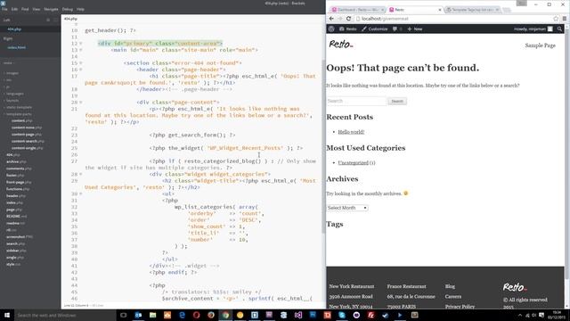 PSD to WordPress Tutorial #24 - Search and 404 Template смотреть онлайн