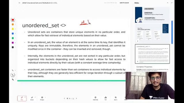 Unordered sets and multisets in C++ STL | L:72 | C++ | RBR | Jay Bansal смотреть онлайн