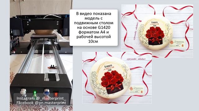 Встречаем 14 февраля с муссовым тортом. Пищевой принтер Canon G1420 смотреть онлайн