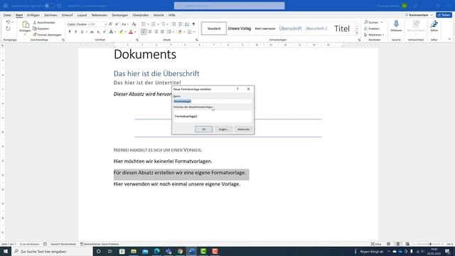 Word Grundlagen: Formatvorlagen am Beispiel erklärt | Formatvorlagen erstellen in Word смотреть онлайн
