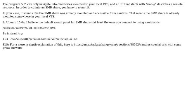 Not able to cd into samba location (in a windows share location) (3 Solutions!!) смотреть онлайн