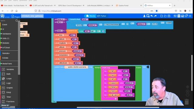 LoRa Gateway for Qubitro with M5Stack UIFlow смотреть онлайн